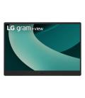 Monitor portátil lg gram +view 17mt70.asdwu 17'/ wqxga/ multimedia/ negro y plata