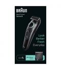 Afeitadora braun beardtrimmer series 3 bt3411/ con batería/ 2 accesorios