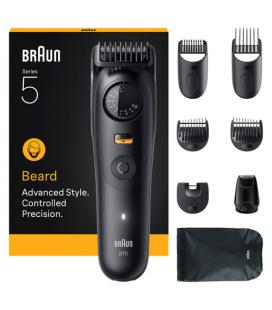 Afeitadora braun beardtrimmer series 5 bt5560/ con batería/ 8 accesorios