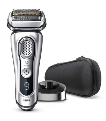 Afeitadora braun series 9 9350s plata/ con batería/ 5 accesorios