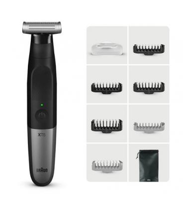 Afeitadora braun wet and dry serie x xt5200/ con batería/ 6 accesorios