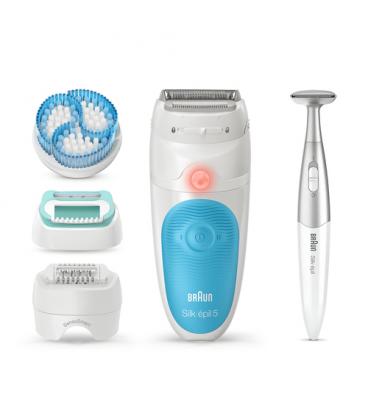 Depiladora braun silk epil series 5 5-815/ con batería/ 5 accesorios