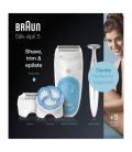 Depiladora braun silk epil series 5 5-815/ con batería/ 5 accesorios
