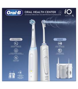 Irrigador bucal braun oral-b oxyjet + cepillo io series 4/ blanco/ incluye 2 recambios