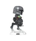Funko pop star wars rides deluxe the mandalorian with grogu in imperial remnant at - rt