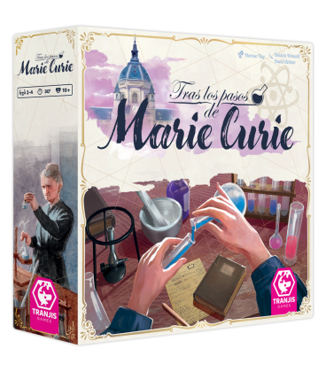 Juego de mesa tras los pasos de marie curie