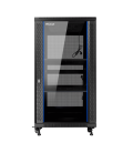 Armario rack de suelo 19 pulgadas phasak pro 27u negro 600x1000 montado