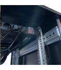 Armario rack de suelo 19 pulgadas phasak pro 27u negro 600x1000 montado