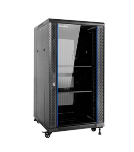 Armario rack de suelo 19 pulgadas phasak pro 27u negro 600x600 montado