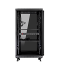 Armario rack de suelo 19 pulgadas phasak pro 27u negro 600x600 montado