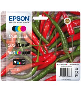Multipack cartucho tinta epson 503xl 4 colores pimiento