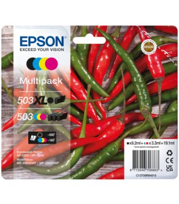 Multipack cartucho tinta epson 503xl 4 colores pimiento