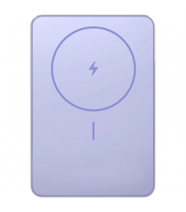 Powerbank 5000mah xiaomi super slim magnetic power bank 5000/ wireless/ púrpura/ incluye cable usb tipo-c