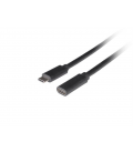 CABLE LANBERG USB-C 3.1 MACHO/HEMBRA 1.5M NEGRO