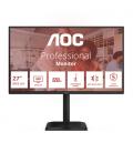 Monitor profesional aoc q27e4cv 27'/ qhd/ multimedia/ regulable en altura/ negro
