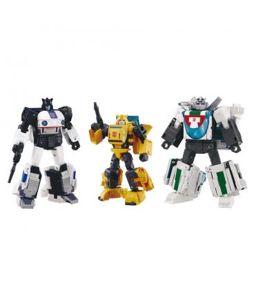 Figura hasbro transformers takara tomy dramatic capture series cybertron chase bumblebee jazz wheeljack