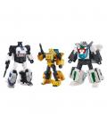 Figura hasbro transformers takara tomy dramatic capture series cybertron chase bumblebee jazz wheeljack