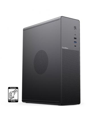 CoolBox CAJA MATX SLIM T100 USB-C 3.2 GEN1 FULL METAL S/FTE + 1 VENT. 90MM