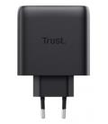 Cargador de pared gan trust maxo 65w 25525/ 2xusb tipo-c/ incluye cable usb tipo-c/ 65w