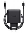 Cargador de pared gan trust maxo 65w 25525/ 2xusb tipo-c/ incluye cable usb tipo-c/ 65w
