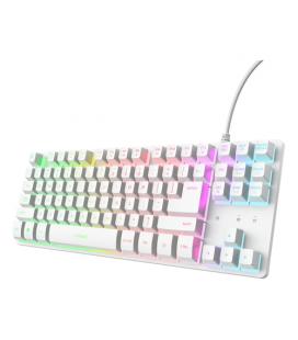 Teclado gaming trust gaming gxt 833 thado tkl 25896/ blanco
