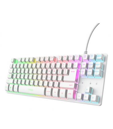 Teclado gaming trust gaming gxt 833 thado tkl 25896/ blanco