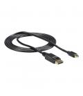 Cable displayport a mini dp 3m - macho - macho - negro
