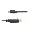 Cable displayport a mini dp 3m - macho - macho - negro