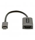 Cable usb tipo c a hdmi 4k startech 13cm - macho - hembra - gris