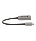Cable usb tipo c a hdmi 4k startech 13cm - macho - hembra - gris