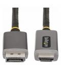 Cable displayport a hdmi 8k startech 2m - macho - macho - gris