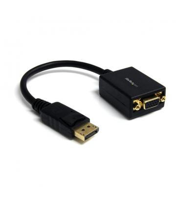 Adaptador displayport a vga startech 28cm - macho - hembra - negro