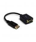 Adaptador displayport a vga startech 28cm - macho - hembra - negro