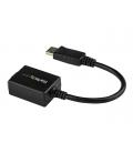 Adaptador displayport a vga startech 28cm - macho - hembra - negro
