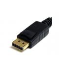 Adaptador displayport a vga startech 28cm - macho - hembra - negro
