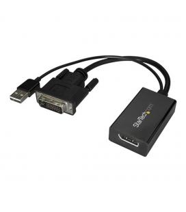 Adaptador dvi a displayport - usb 2.0 startech macho - hembra - negro
