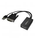 Adaptador dvi a displayport - usb 2.0 startech macho - hembra - negro