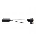 Adaptador dvi a displayport - usb 2.0 startech macho - hembra - negro