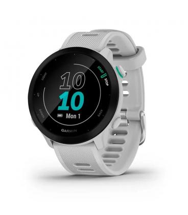 Reloj smartwatch garmin forerunner 55 blanco f.cardiaca - gps - bt
