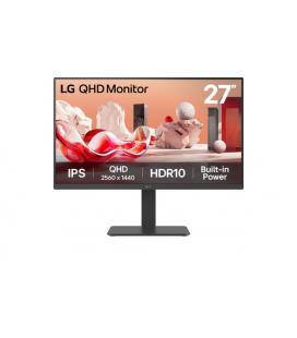 Monitor profesional lg 27ba45qb-b 27'/ qhd/ multimedia/ regulable en altura/ negro