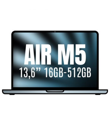 Apple macbook air 13,6'/ m5 10-core cpu/ 16gb/ 512gb ssd/ 8-core gpu/ azul
