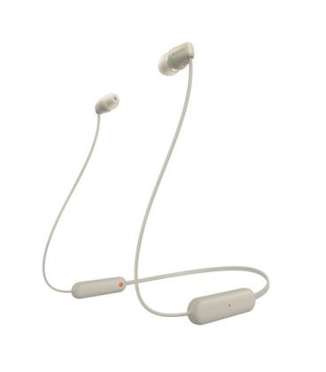 Auriculares inalámbricos intrauditivos sony wi-c100/ con micrófono/ bluetooth/ beige