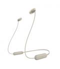 Auriculares inalámbricos intrauditivos sony wi-c100/ con micrófono/ bluetooth/ beige