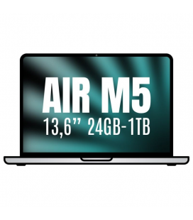 Apple macbook air 13,6'/ m5 10-core cpu/ 24gb/ 1tb ssd/ 10-core gpu/ plata