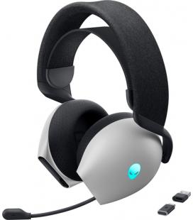 Auriculares gaming dell tri - mode inalambrico blanco