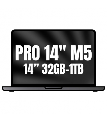 Apple macbook pro 14'/ m5 10-core cpu/ 32gb/ 1tb ssd/ 10-core gpu/ negro espacial