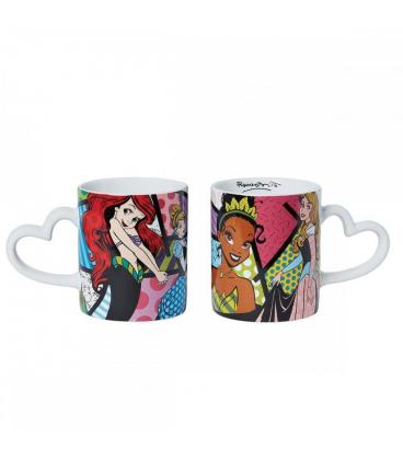 Taza enesco disney princesas ariel - cenicienta - tiana y aurora