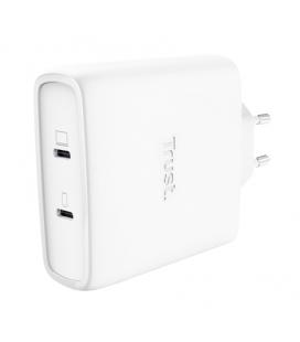 Cargador de pared gan trust maxo 100w/ 2xusb tipo-c/ incluye cable usb tipo-c/ 100w