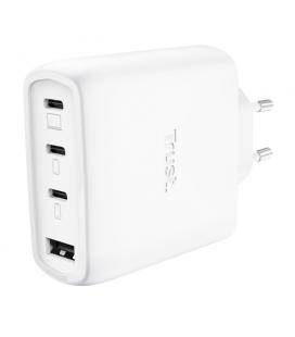 Cargador de pared gan trust maxo 65w 26068/ 3xusb tipo-c/ 1xusb/ incluye cable usb tipo-c/ 65w