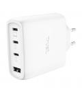 Cargador de pared gan trust maxo 65w 26068/ 3xusb tipo-c/ 1xusb/ incluye cable usb tipo-c/ 65w